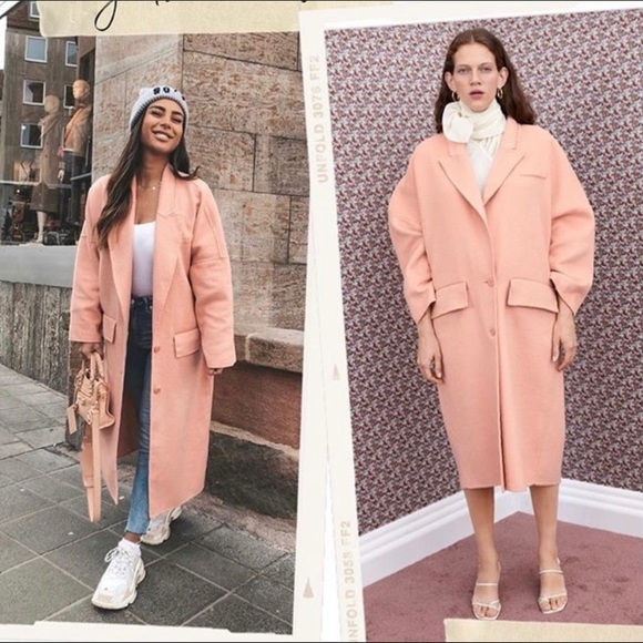 Women’s Zara Pink Oversized Coat - Picture 5 of 11